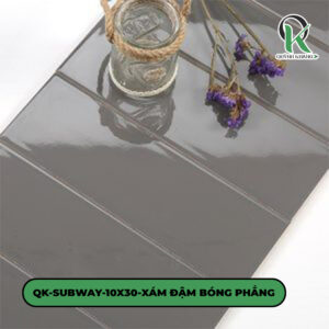 QK-SUBWAY-10X30-XÁM ĐẬM BÓNG PHẲNG