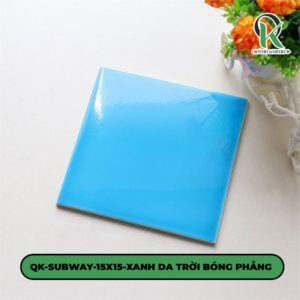 QK-SUBWAY-15X15-XANH DA TRỜI BÓNG PHẲNG