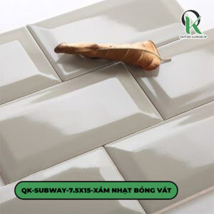 QK-SUBWAY-7.5X15-XÁM NHẠT BÓNG VÁT